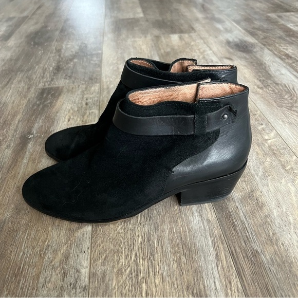Madewell Charley Collar Block Heel Leather & Suede Boots - Picture 12 of 15
